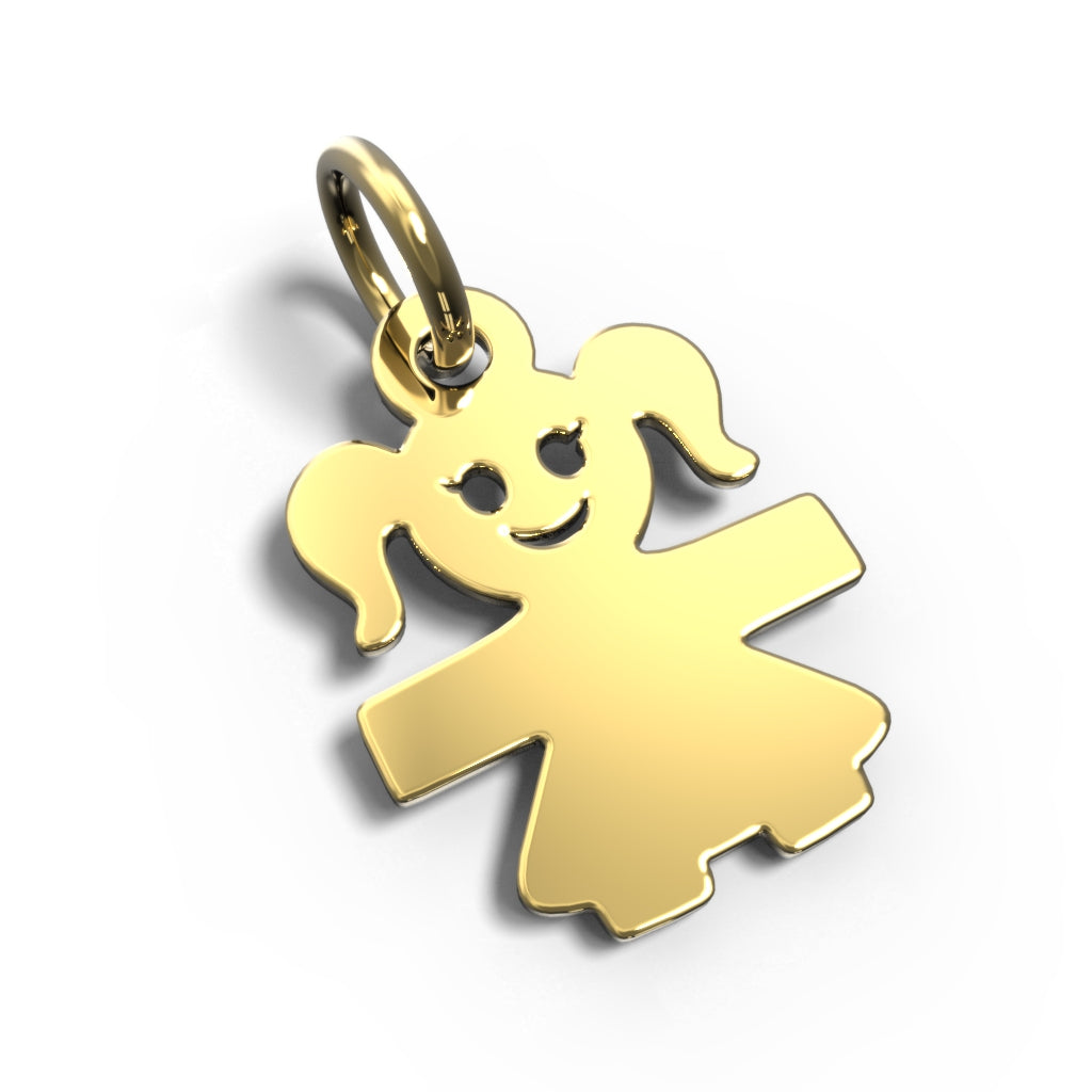 Ciondolo Legami Bimba in oro giallo 9Kt