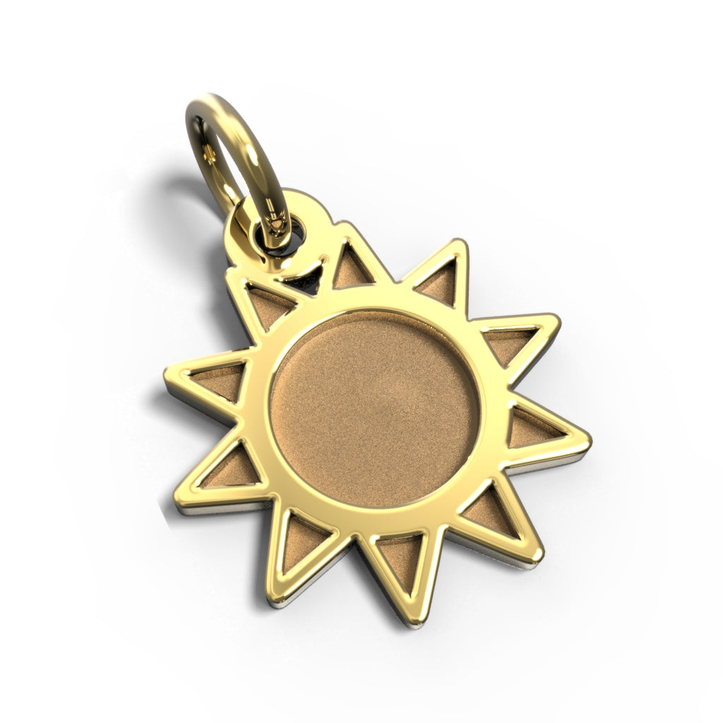 Ciondolo Legami Sole in oro giallo 9Kt